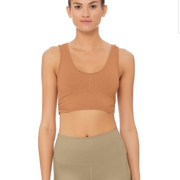 ALO Yoga Other - Alo Yoga Delicate twisted bra tank Henna XS
